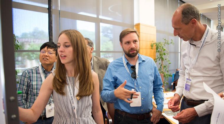 Delegates work together during a breakout session on Day 1 of GES 2016.